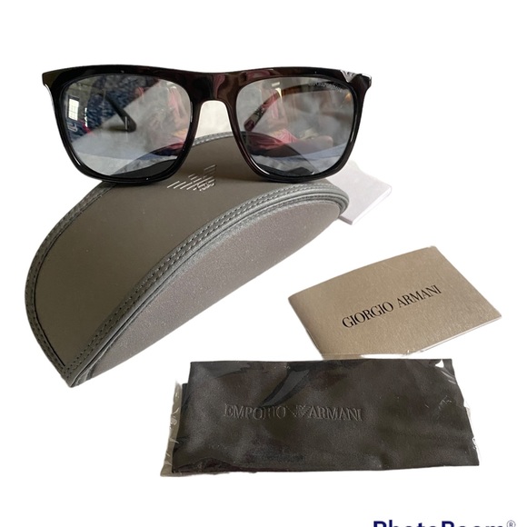 Emporio Armani Men's EA/4095 Square Sunglasses - Picture 7 of 7